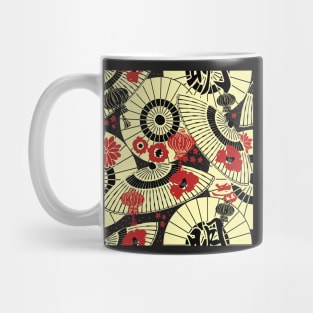 Japanese umbrella pattern Mug